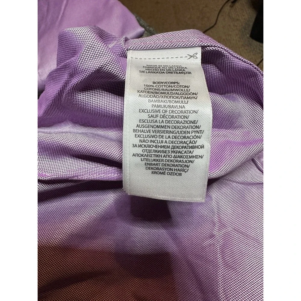 NWT Polo Ralph Lauren Purple Men's Slim Fit Easy Care Sz 17 34/35 Shirt X1